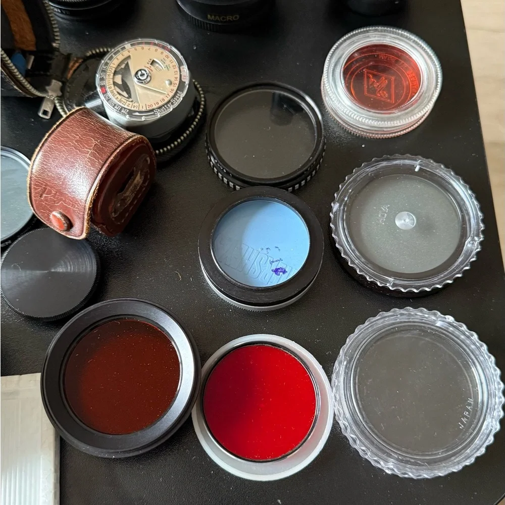 Black Camera Lens Set